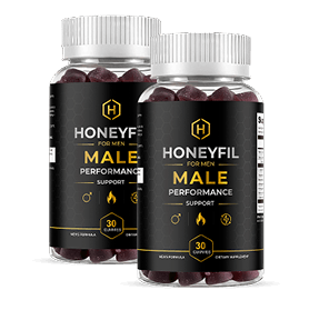 HoneyFil daily men's vitality gummies bottle