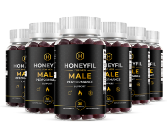 HoneyFil men's vitality gummies bottles